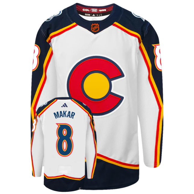 Camisa NHL Colorado Avalanche Reverse Retro 2.0 Jersey Branca