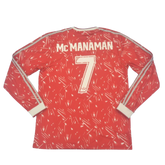 Camisa Liverpool Manga Longa 89/91 - Versão Retrô "Mc Manaman" Nº 7