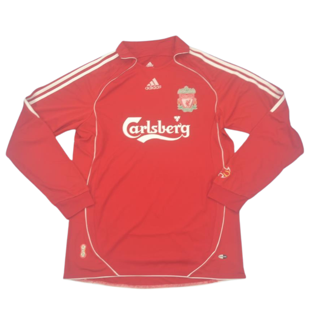 Camisa Liverpool Manga Longa Home 06/07 - Versão Retrô