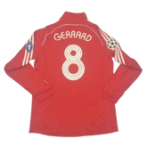 Camisa Liverpool Manga Longa 06/07 - Versão Retrô "Gerrard" Nº 8