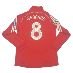 Camisa Liverpool Manga Longa 06/07 - Versão Retrô "Gerrard" Nº 8