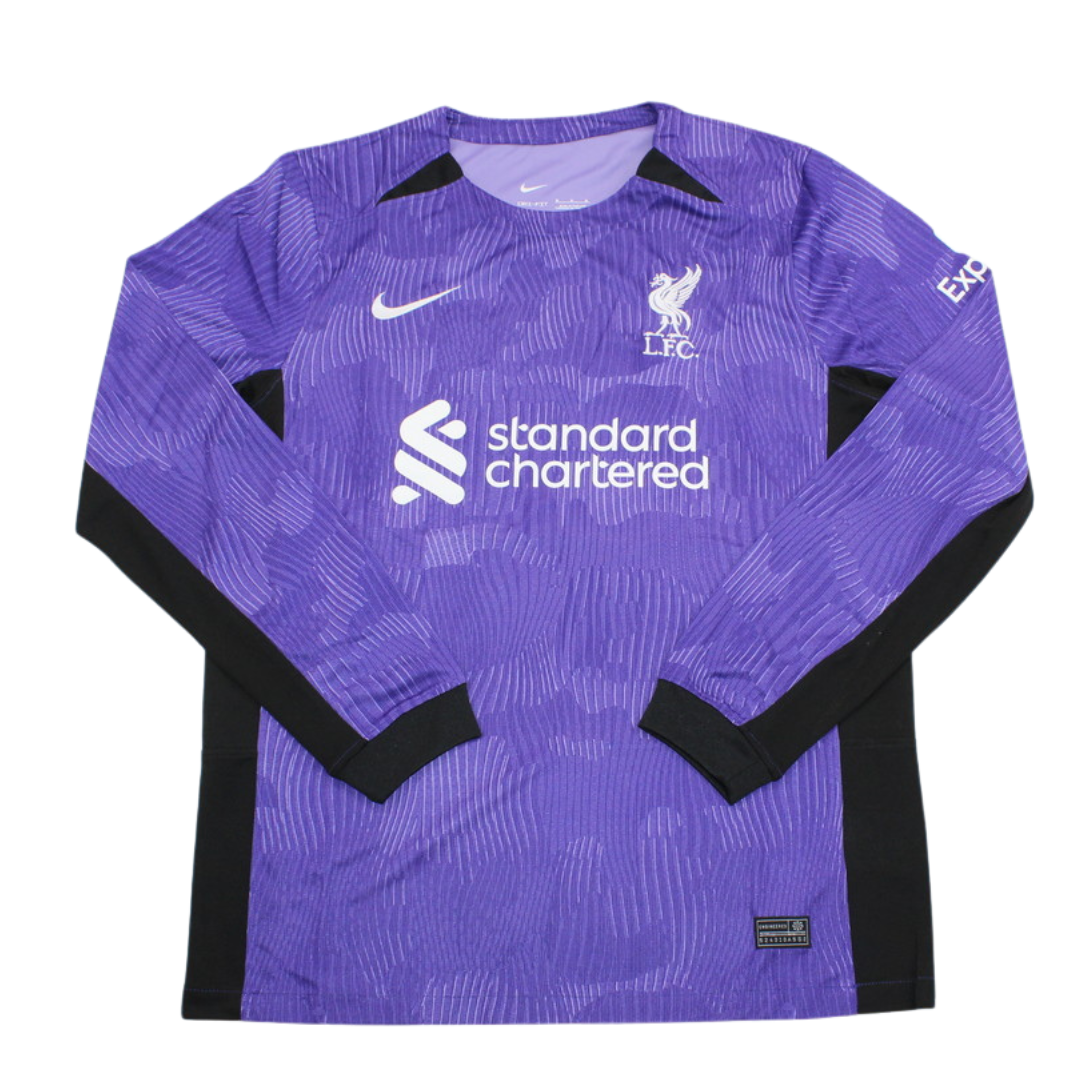 Camisa Liverpool Manga Longa Third Away 23/24 - Versão Retrô