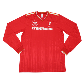 Camisa Liverpool Manga Longa Home 1986 - Versão Retrô