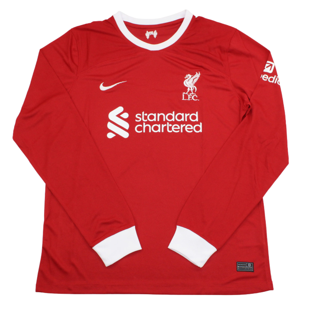 Camisa Liverpool Manga Longa Home 23/24 - Versão Retrô