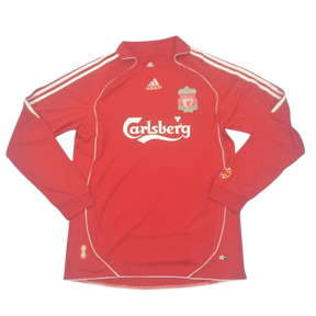 Camisa Liverpool Manga Longa 06/07 - Versão Retrô "Gerrard" Nº 8