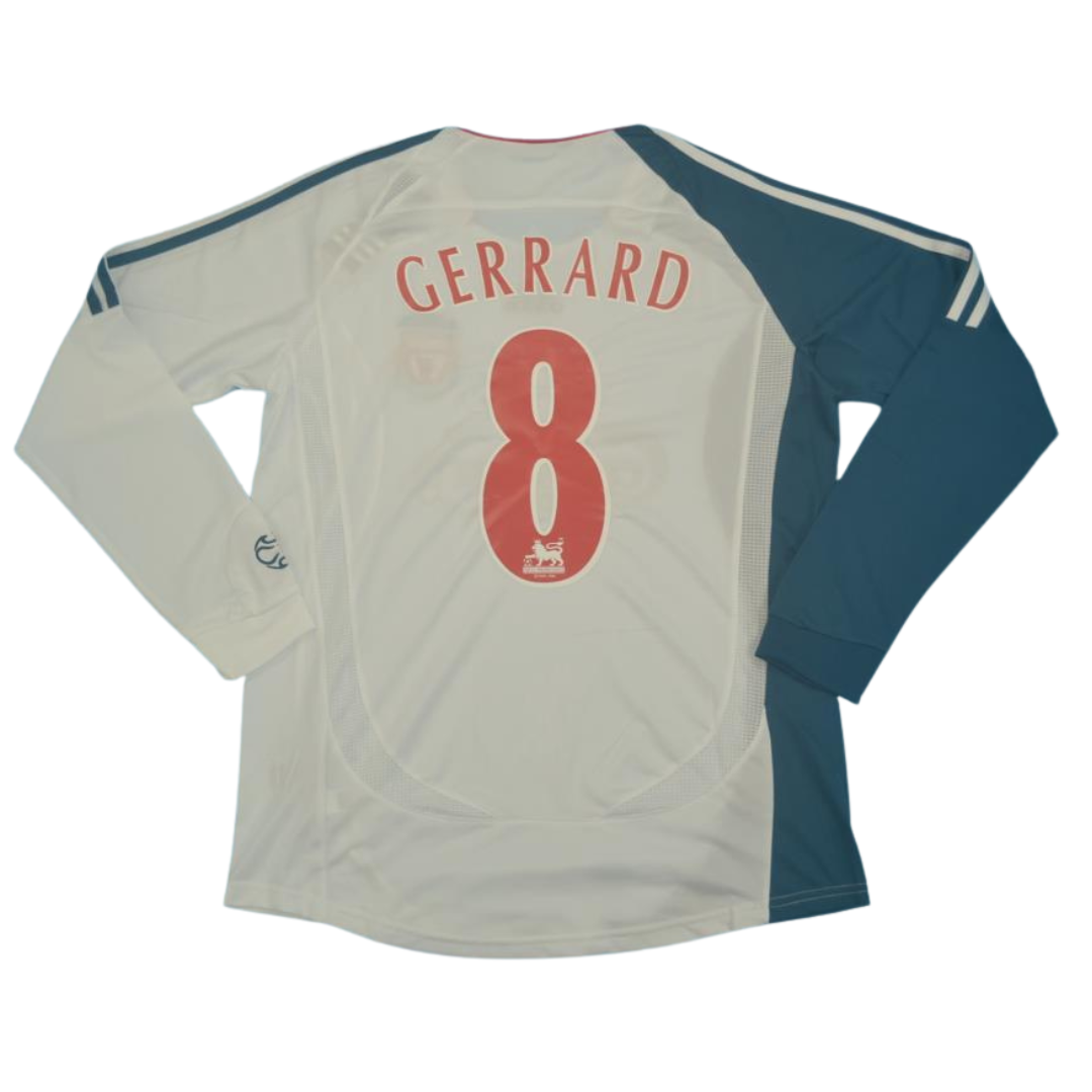 Camisa Liverpool Manga Longa 06/07 - Versão Retrô "Gerrard" Nº 8