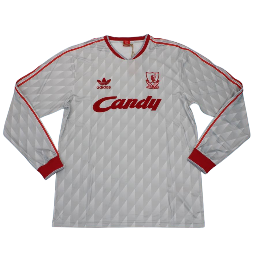 Camisa Liverpool Manga Longa Away 89/91 - Versão Retrô