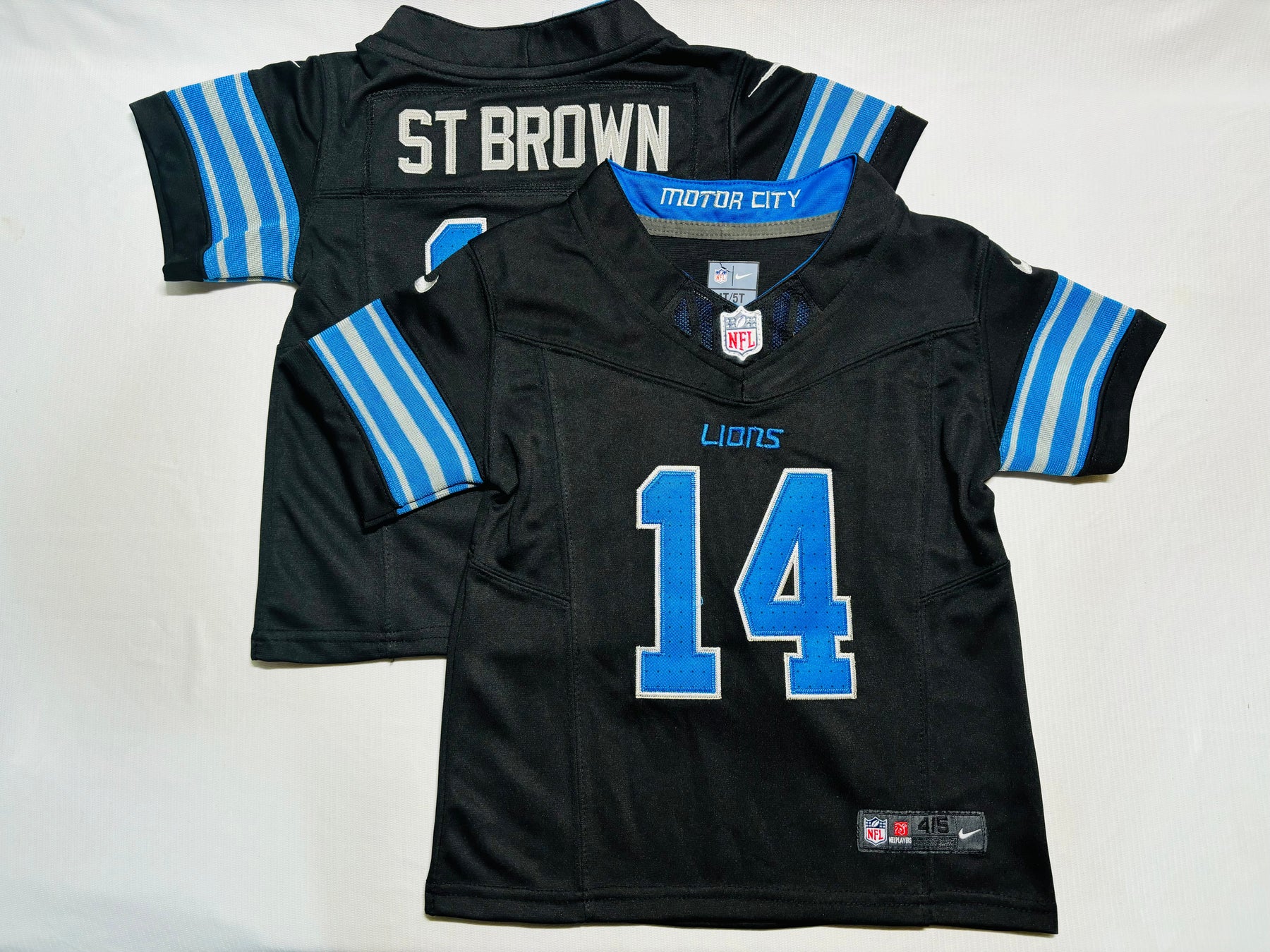 Camisa NFL Baby Jersey Detroit Lions Vapor F.U.S.E. Limited Black