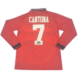 Camisa Manchester United Manga Longa 94/96 - Versão Retrô "Cantona" Nº 7