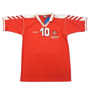 Camisa Dinamarca 1988 Home - Versão Retrô "M.Laudrup" N°10