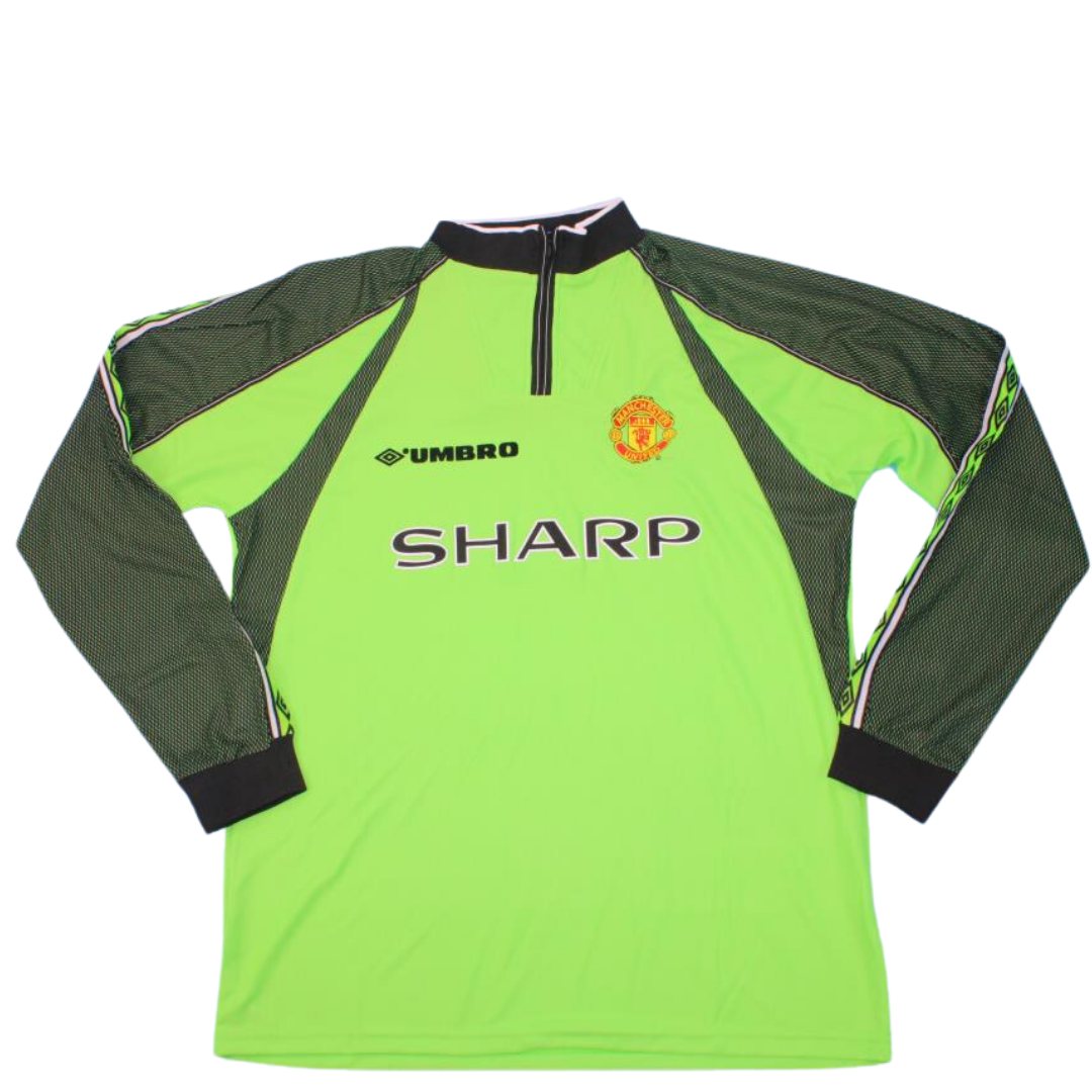 Camisa Manchester United Manga Longa 98/99 - Versão Retrô "Schmeichel" Nº 1