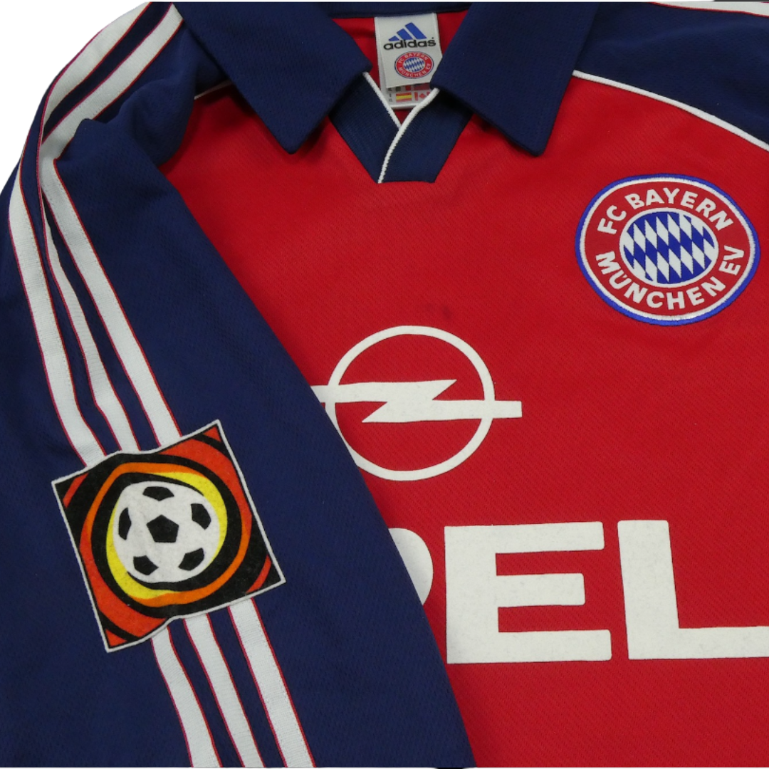 Camisa Bayern de Munique 99/00 Home Manga Longa - Versão Retrô "Jeremies" N°16