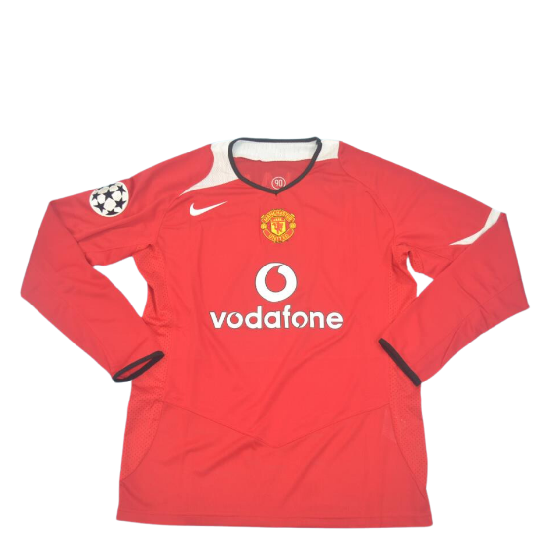 Camisa Manchester United Manga Longa 04/06 - Versão Retrô "V.Nistelrooy" Nº 10