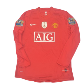 Camisa Manchester United Manga Longa 07/08 - Versão Retrô "Cristiano Ronaldo" Nº 7