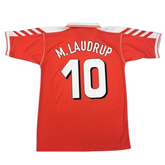 Camisa Dinamarca 1988 Home - Versão Retrô "M.Laudrup" N°10