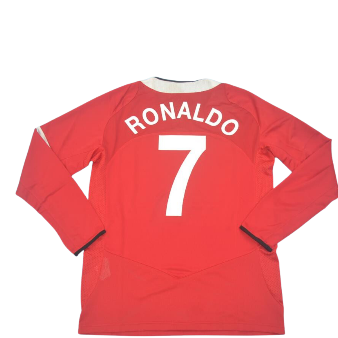 Camisa Manchester United Manga Longa 04/06 - Versão Retrô "Cristiano Ronaldo" Nº 7