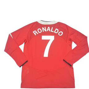 Camisa Manchester United Manga Longa 04/06 - Versão Retrô "Cristiano Ronaldo" Nº 7