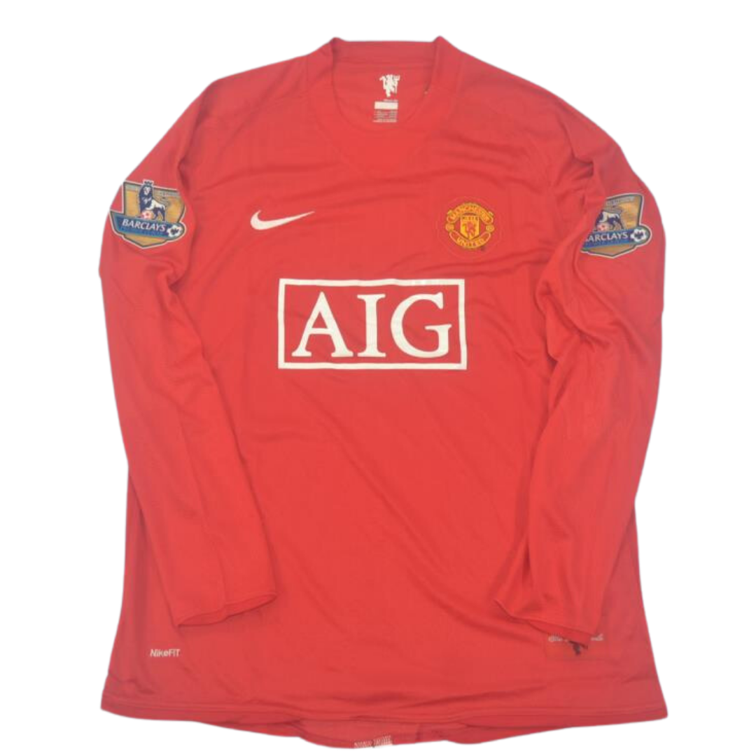 Camisa Manchester United Manga Longa 07/08 - Versão Retrô "Cristiano Ronaldo" Nº 7