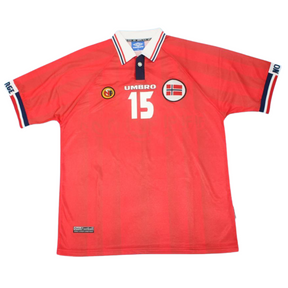Camisa Noruega 98/99 Home - Versão Retrô "Haaland" N°15
