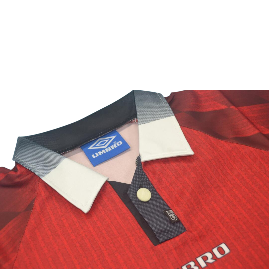 Camisa Manchester United Manga Longa 94/96 - Versão Retrô "Cantona" Nº 7