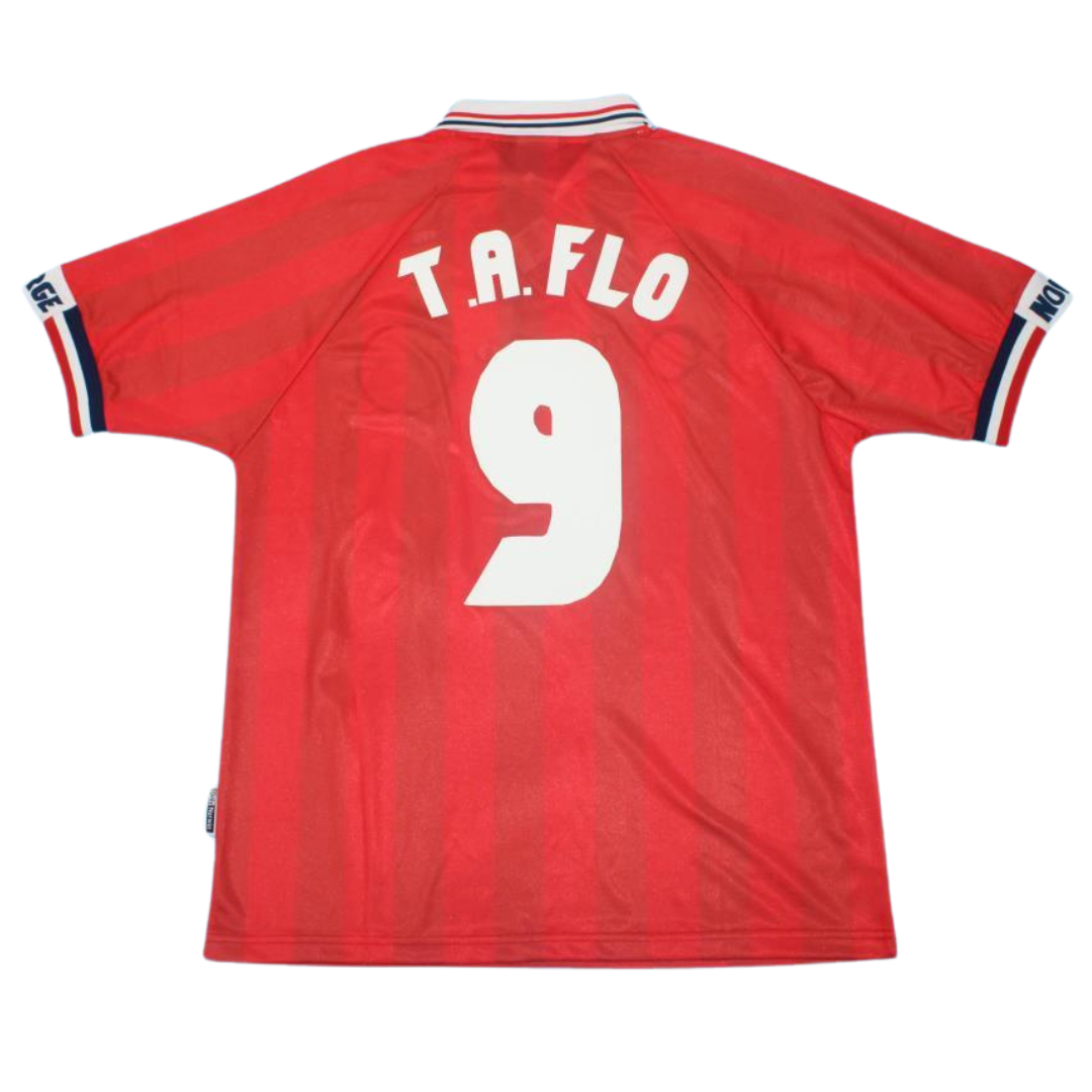 Camisa Noruega 98/99 Home - Versão Retrô "T.A. Flo" N°9