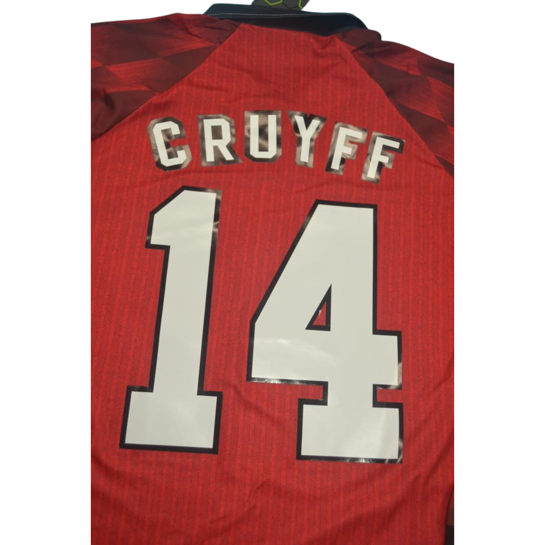 Camisa Manchester United Manga Longa 96/97 - Versão Retrô "Cruyff" Nº 14