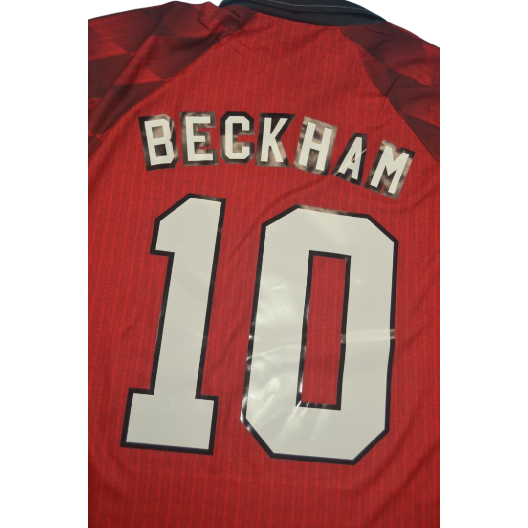 Camisa Manchester United Manga Longa 96/97 - Versão Retrô "Beckham" Nº 10