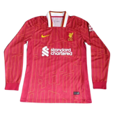 Camisa Liverpool Manga Longa Home 24/25 - Versão Retrô