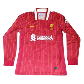 Camisa Liverpool Manga Longa Home 24/25 - Versão Retrô