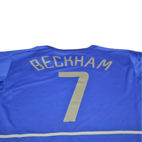 Camisa Manchester United Manga Longa 02/03 - Versão Retrô "Beckham" Nº 7