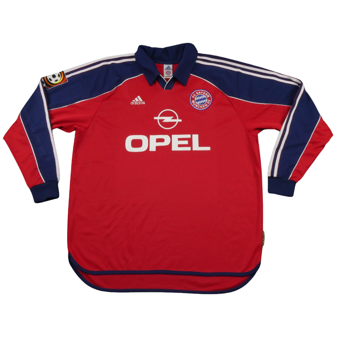 Camisa Bayern de Munique 99/00 Home Manga Longa - Versão Retrô "Jeremies" N°16