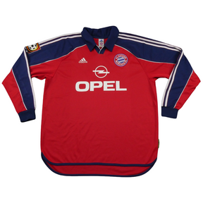 Camisa Bayern de Munique 99/00 Home Manga Longa - Versão Retrô "Jeremies" N°16