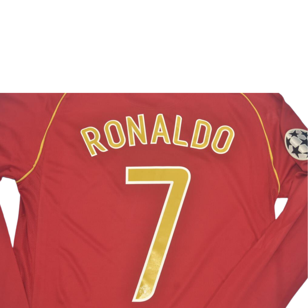 Camisa Manchester United Manga Longa 06/07 - Versão Retrô "Cristiano Ronaldo" Nº 7