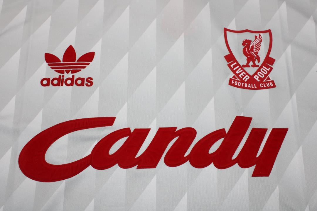 Camisa Liverpool Manga Longa Away 89/91 - Versão Retrô