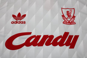 Camisa Liverpool Manga Longa Away 89/91 - Versão Retrô
