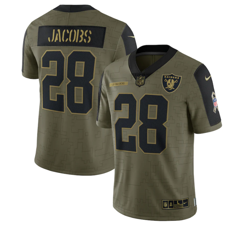 Camisa NFL Las Vegas Raiders Vapor Limited Jersey Salute To Service 2021