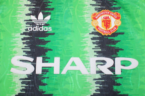 Camisa Manchester United Manga Longa 90/92 - Versão Retrô "Schmeichel" Nº 1