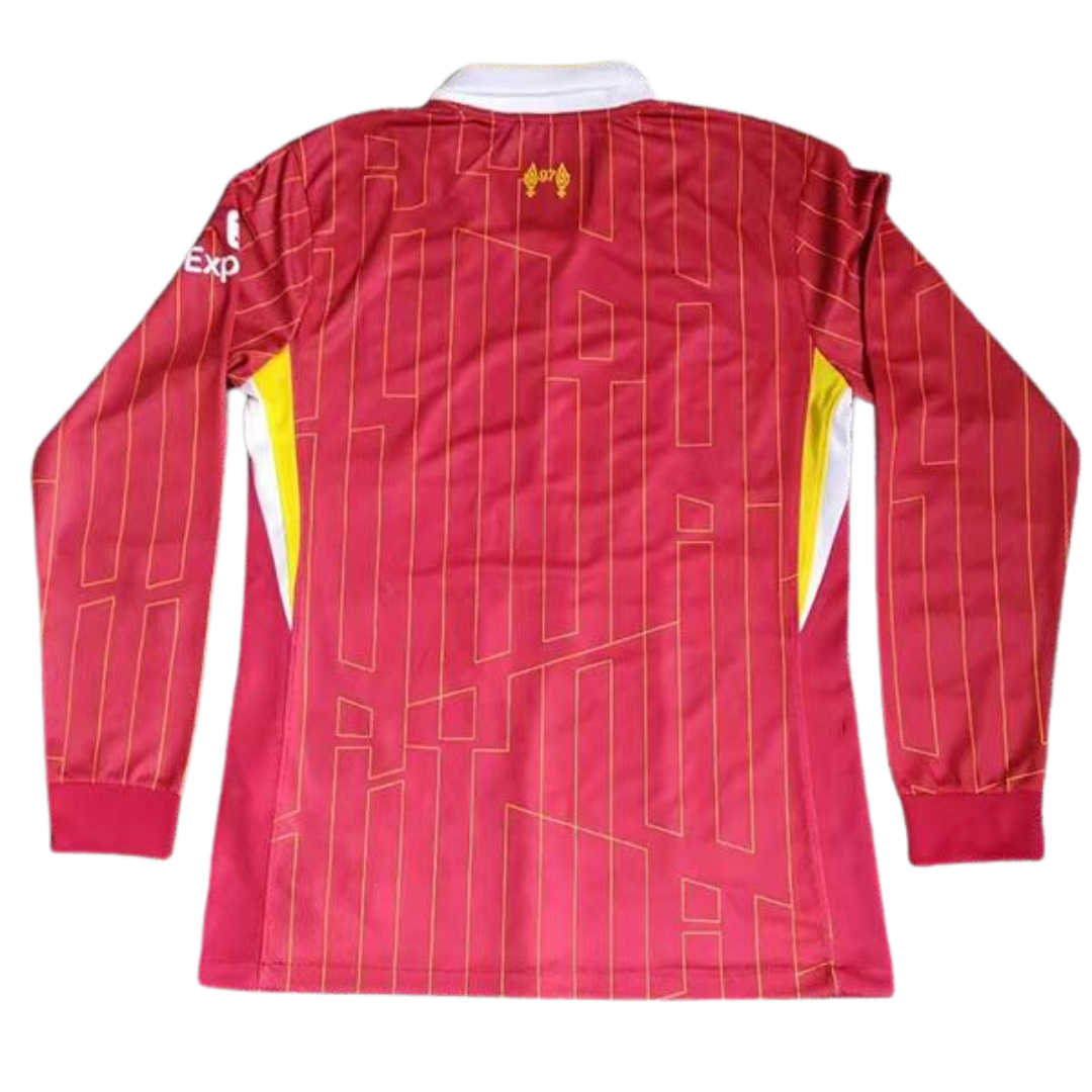 Camisa Liverpool Manga Longa Home 24/25 - Versão Retrô