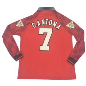 Camisa Manchester United Manga Longa 94/96 - Versão Retrô "Cantona" Nº 7