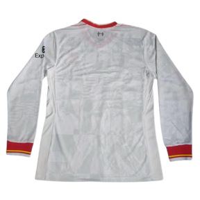 Camisa Liverpool Manga Longa Away 24/25 - Versão Retrô