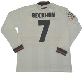 Camisa Manchester United Manga Longa 97/99 - Versão Retrô "Beckham" Nº 7