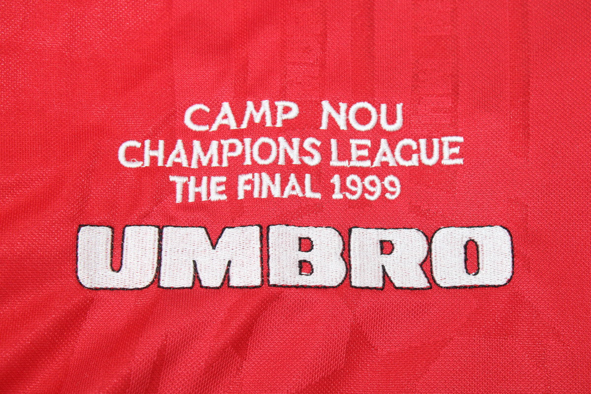 Camisa Manchester United Manga Longa 1999 - Versão Retrô "Beckham" Nº 7