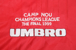 Camisa Manchester United Manga Longa 1999 - Versão Retrô "Beckham" Nº 7