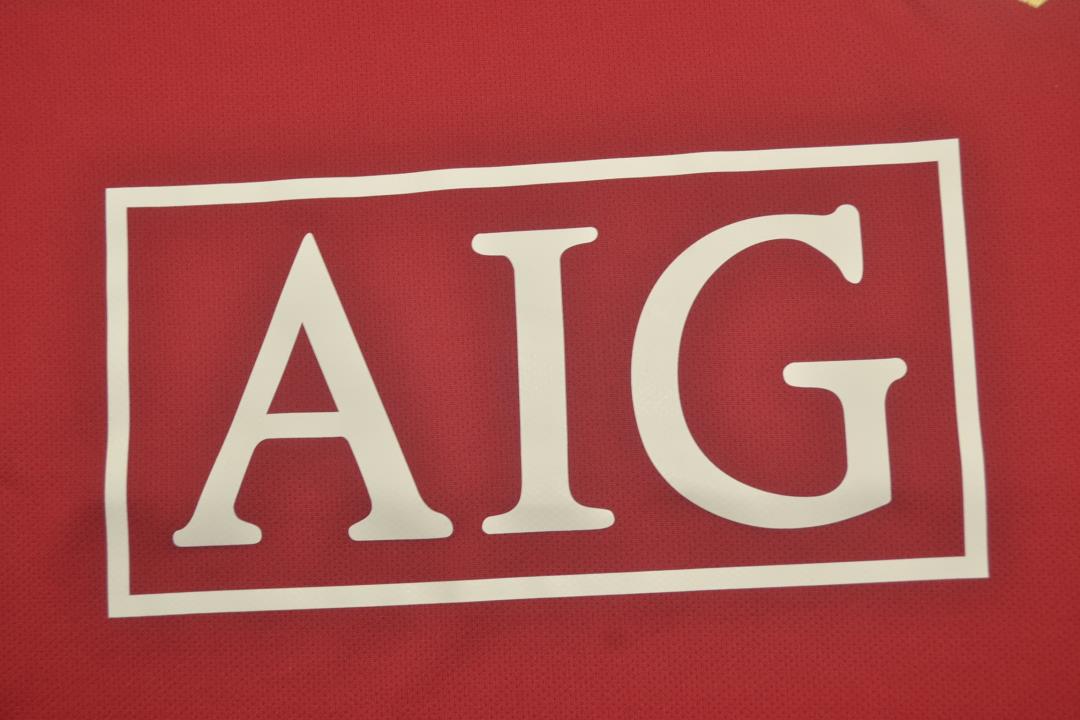 Camisa Manchester United Manga Longa 06/07 - Versão Retrô "Cristiano Ronaldo" Nº 7