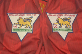 Camisa Manchester United Manga Longa 96/97 - Versão Retrô "Beckham" Nº 10