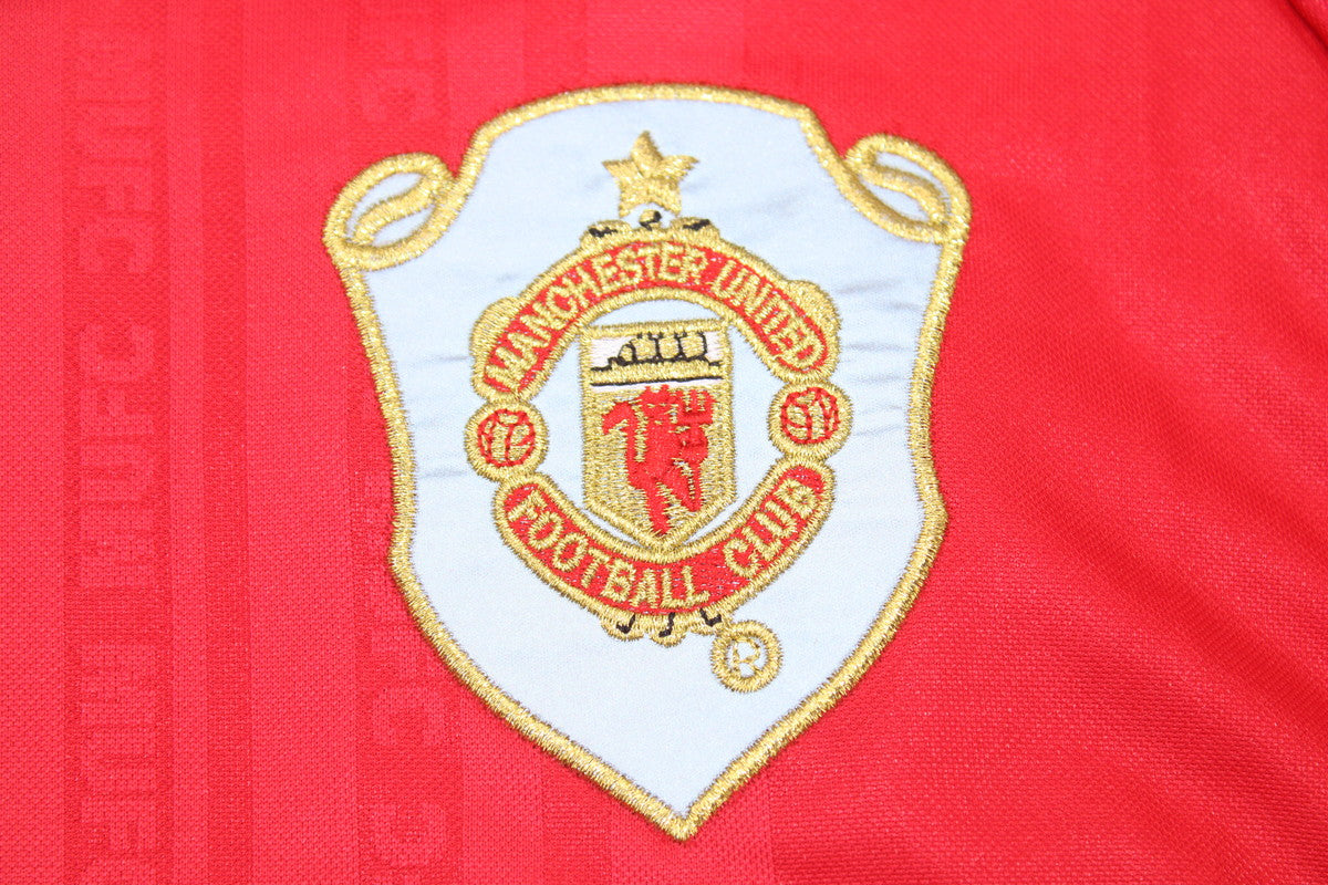 Camisa Manchester United Manga Longa 1999 - Versão Retrô "Beckham" Nº 7