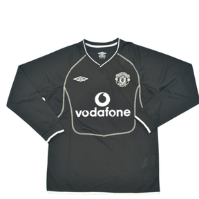 Camisa Manchester United Manga Longa 00/02 - Versão Retrô "Barthez" Nº 1