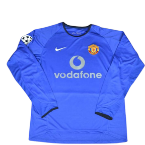 Camisa Manchester United Manga Longa 02/03 - Versão Retrô "Beckham" Nº 7