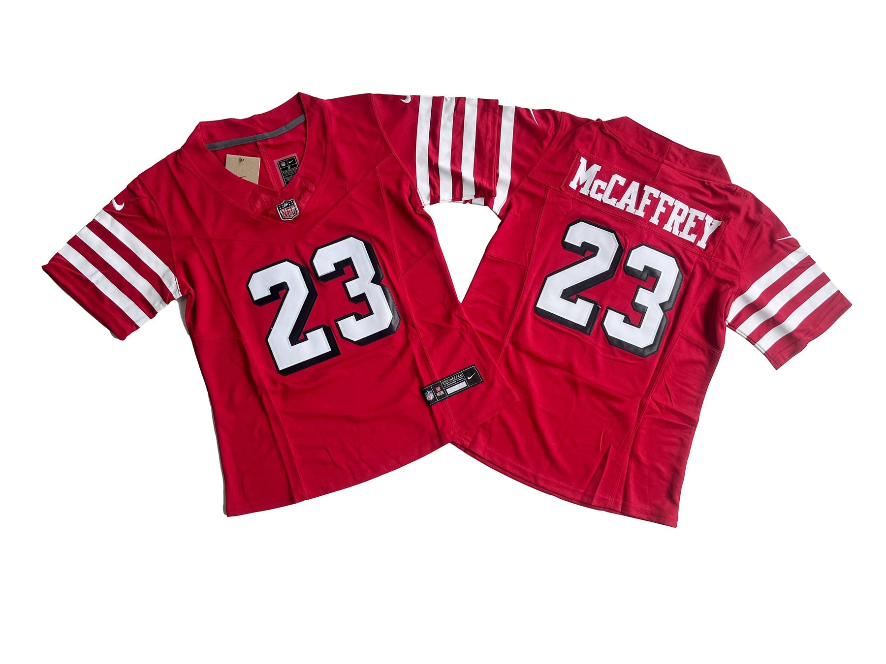 Camisa NFL Feminina San Francisco 49ers Vapor F.U.S.E. Limited Jersey Vermelha Preta