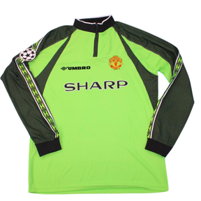 Camisa Manchester United Manga Longa 98/99 - Versão Retrô "Schmeichel" Nº 1